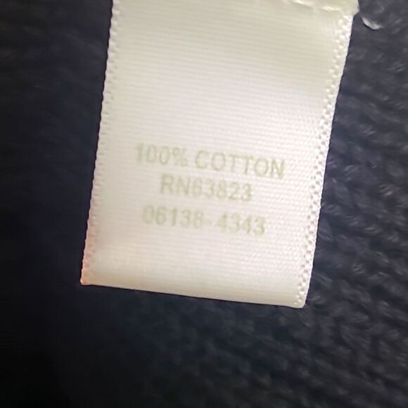 CJ Banks Black Open-Knit Buttondown Cardigan Sweater with Big Tan Buttons, Sz 1X - Picture 8 of 8